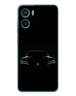 Чехол для Motorola Moto E15 с картинкой «Mercedes — силуэт авто» Чехол для Motorola Moto E15 с картинкой «Mercedes — силуэт авто»