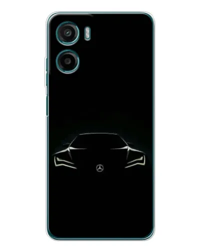 Чехол для Motorola Moto E15 с картинкой «Mercedes — силуэт авто» Чехол для Motorola Moto E15 с картинкой «Mercedes — силуэт авто»