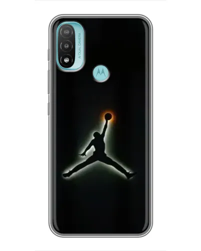 Чехол для Motorola MOTO E20 с картинкой «Jordan Gradient Logo»