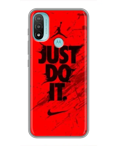 Чехол для Motorola MOTO E20 с картинкой «Nike Just Do It»