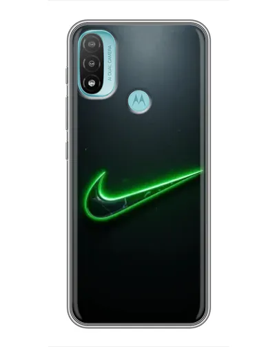 Чехол для Motorola MOTO E20 с картинкой «Неоновый контур Nike» Чехол для Motorola MOTO E20 с картинкой «Неоновый контур Nike»