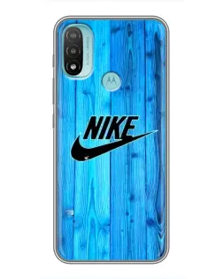 Чехол для Motorola MOTO E20 с картинкой «Голубое дерево Nike»