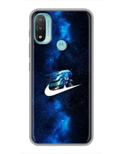 Чехол для Motorola MOTO E20 с картинкой «Звездный путь Nike»