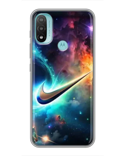 Чехол для Motorola MOTO E20 с картинкой «Космический Nike Swoosh» Чехол для Motorola MOTO E20 с картинкой «Космический Nike Swoosh»