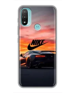 Чехол для Motorola MOTO E20 с картинкой «Nike и суперкар»