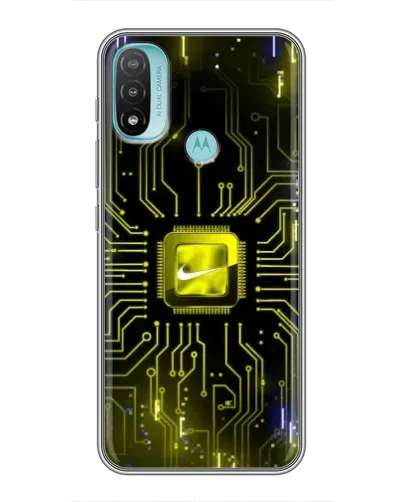 Чехол для Motorola MOTO E20 с картинкой «Nike — золотая искра» Чехол для Motorola MOTO E20 с картинкой «Nike — золотая искра»