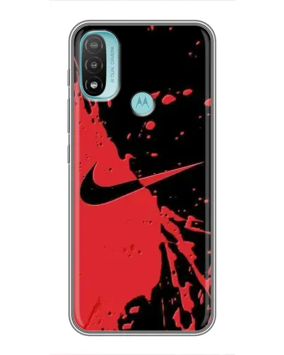 Чехол для Motorola MOTO E20 с картинкой «Красные брызги Nike» Чехол для Motorola MOTO E20 с картинкой «Красные брызги Nike»