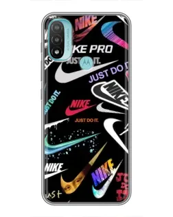 Чехол для Motorola MOTO E20 с картинкой «Nike — роскошь»