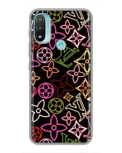 Чохол для Motorola MOTO E20 з картинкою «Неоновий мікс Nike» Чохол для Motorola MOTO E20 з картинкою «Неоновий мікс Nike»
