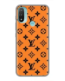 Чохол для Motorola MOTO E20 з картинкою «Помаранчевий стиль LV»