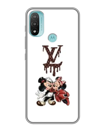 Чохол для Motorola MOTO E20 з картинкою «LV та Міккі Маус»
