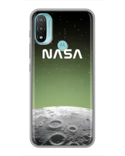 Чехол для Motorola MOTO E20 с картинкой «NASA — лунный градиент»