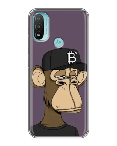 Чехол для Motorola MOTO E20 с картинкой «Bored Ape в кепке» Чехол для Motorola MOTO E20 с картинкой «Bored Ape в кепке»