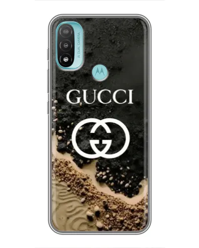 Чехол для Motorola MOTO E20 с картинкой «Gucci — песчаные дюны»
