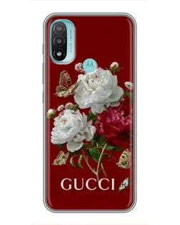 Чехол для Motorola MOTO E20 с картинкой «Gucci —  сад»
