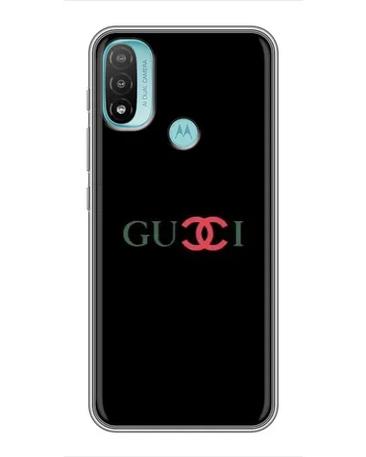 Чехол для Motorola MOTO E20 с картинкой «Gucci — красный градиент»