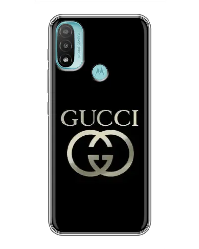 Чехол для Motorola MOTO E20 с картинкой «Gucci — золото на черном» Чехол для Motorola MOTO E20 с картинкой «Gucci — золото на черном»