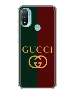 Чехол для Motorola MOTO E20 с картинкой «Gucci — темно-зеленый градиент»