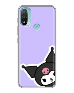 Чехол для Motorola MOTO E20 с картинкой «Забавная Kuromi»