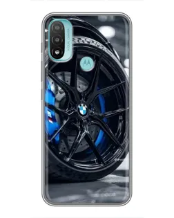 Чохол для Motorola MOTO E20 з картинкою «Колесо BMW зблизька» Чохол для Motorola MOTO E20 з картинкою «Колесо BMW зблизька»
