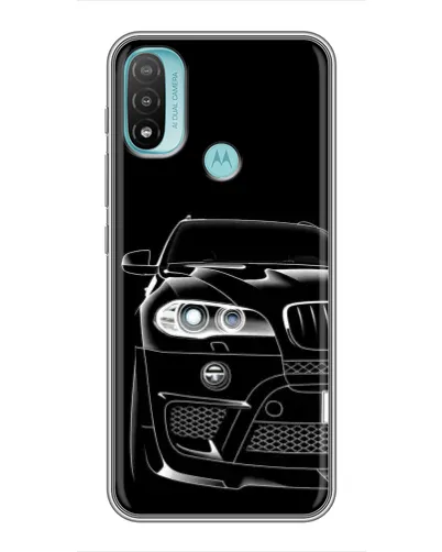 Чохол для Motorola MOTO E20 з картинкою «Темний силует BMW»