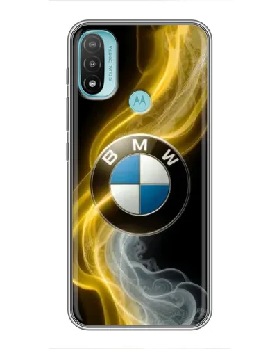 Чохол для Motorola MOTO E20 з картинкою «Золотистий дим BMW»