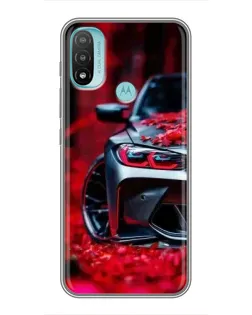Чохол для Motorola MOTO E20 з картинкою «Спортивна BMW та квіти» Чохол для Motorola MOTO E20 з картинкою «Спортивна BMW та квіти»