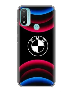 Чохол для Motorola MOTO E20 з картинкою «Логотип BMW та неонові дуги» Чохол для Motorola MOTO E20 з картинкою «Логотип BMW та неонові дуги»
