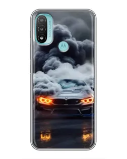 Чохол для Motorola MOTO E20 з картинкою «BMW у диму» Чохол для Motorola MOTO E20 з картинкою «BMW у диму»