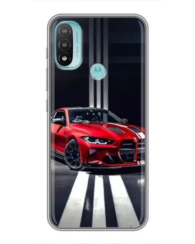 Чохол для Motorola MOTO E20 з картинкою «Червона BMW на дорозі»