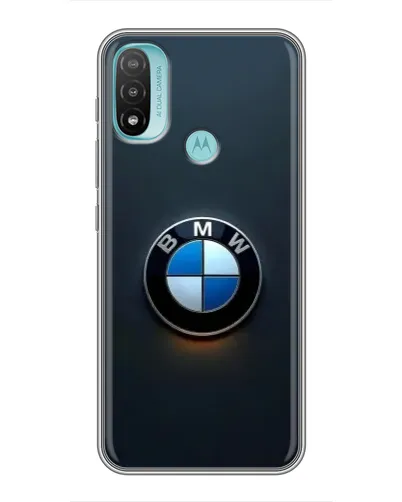Чохол для Motorola MOTO E20 з картинкою «Логотип BMW — мінімалізм»