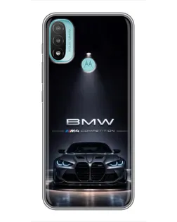 Чохол для Motorola MOTO E20 з картинкою «BMW крізь нічне місто» Чохол для Motorola MOTO E20 з картинкою «BMW крізь нічне місто»