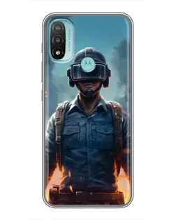 Чохол для Motorola MOTO E20 з картинкою «PUBG — реалістичний герой» Чохол для Motorola MOTO E20 з картинкою «PUBG — реалістичний герой»