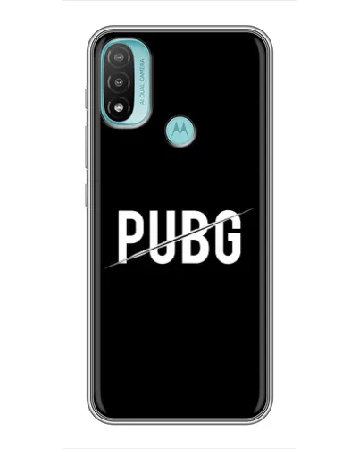 Чохол для Motorola MOTO E20 з картинкою «PUBG — білий логотип» Чохол для Motorola MOTO E20 з картинкою «PUBG — білий логотип»