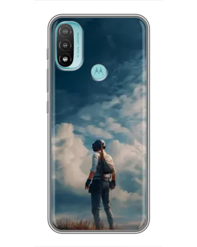 Чохол для Motorola MOTO E20 з картинкою «Герой PUBG на скелі» Чохол для Motorola MOTO E20 з картинкою «Герой PUBG на скелі»