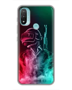 Чохол для Motorola MOTO E20 з картинкою «PUBG — вогняний воїн» Чохол для Motorola MOTO E20 з картинкою «PUBG — вогняний воїн»