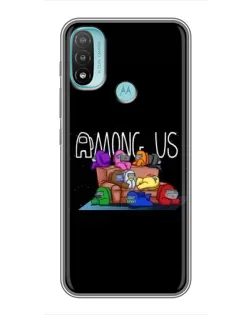 Чехол для Motorola MOTO E20 с картинкой «Логотип Among Us» Чехол для Motorola MOTO E20 с картинкой «Логотип Among Us»