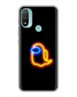 Чехол для Motorola MOTO E20 с картинкой «Among Us неоновое сияние» Чехол для Motorola MOTO E20 с картинкой «Among Us неоновое сияние»