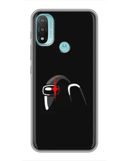 Чехол для Motorola MOTO E20 с картинкой «Among Us шлем» Чехол для Motorola MOTO E20 с картинкой «Among Us шлем»