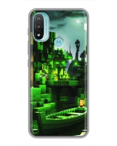 Чехол для Motorola MOTO E20 с картинкой «Minecraft лесной пейзаж» Чехол для Motorola MOTO E20 с картинкой «Minecraft лесной пейзаж»