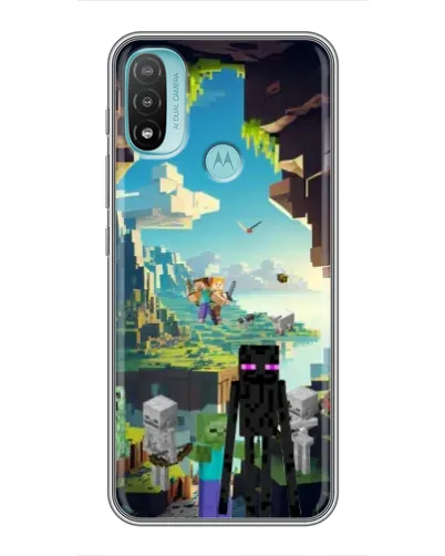 Чехол для Motorola MOTO E20 с картинкой «Эндермен в лесу» Чехол для Motorola MOTO E20 с картинкой «Эндермен в лесу»