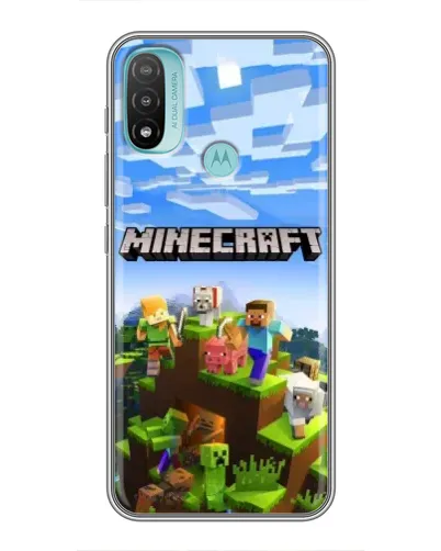 Чехол для Motorola MOTO E20 с картинкой «Minecraft классический мир» Чехол для Motorola MOTO E20 с картинкой «Minecraft классический мир»