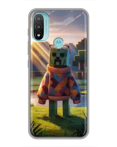 Чехол для Motorola MOTO E20 с картинкой «Крипер в свитере» Чехол для Motorola MOTO E20 с картинкой «Крипер в свитере»