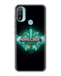 Чехол для Motorola MOTO E20 с картинкой «Minecraft Diamond лого» Чехол для Motorola MOTO E20 с картинкой «Minecraft Diamond лого»