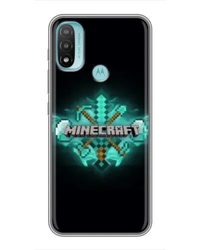 Чехол для Motorola MOTO E20 с картинкой «Minecraft Diamond лого» Чехол для Motorola MOTO E20 с картинкой «Minecraft Diamond лого»