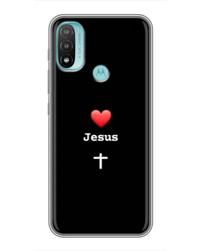 Чехол для Motorola MOTO E20 с картинкой «Сердце - Jesus» Чехол для Motorola MOTO E20 с картинкой «Сердце - Jesus»