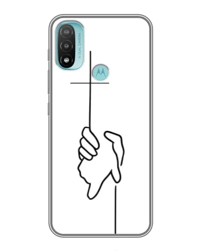 Чехол для Motorola MOTO E20 с картинкой «Рука держит» Чехол для Motorola MOTO E20 с картинкой «Рука держит»