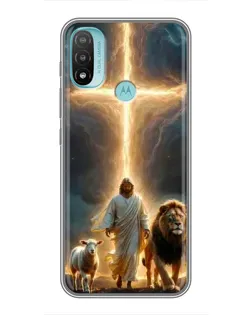 Чехол для Motorola MOTO E20 с картинкой «Лев Иуды и Свет» Чехол для Motorola MOTO E20 с картинкой «Лев Иуды и Свет»