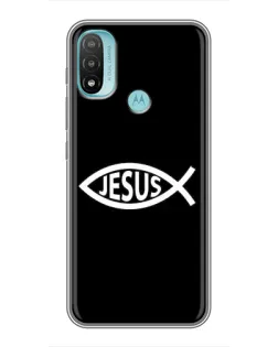 Чехол для Motorola MOTO E20 с картинкой «Классический Jesus»