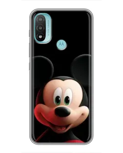 Чехол для Motorola MOTO E20 с картинкой «Улыбающийся Микки Маус»